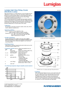 Lumiglas Sight Glass Fitting DIN 28120 Specs