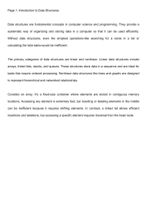 Data Structures: Arrays, Lists, Stacks, Queues, Trees, Graphs