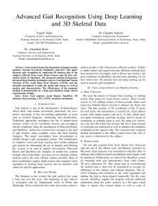 Gait Recognition with Deep Learning and 3D Skeletal Data