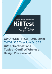 CWDP-305 Exam Questions: Wireless Design Professional