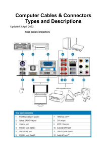 Computer Cables & Connectors Guide