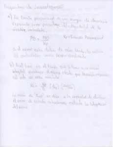 Ejercicios de Sistemas de Control: Banda Proporcional y Tiempo de Reset