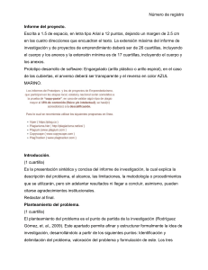 Gu&iacute;a para Informes de Proyectos: Estructura y Requisitos