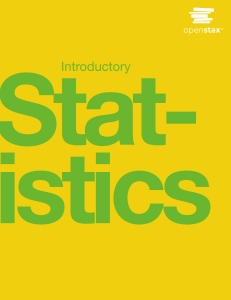 Introductory Statistics Textbook - OpenStax