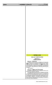 Norma E.050: Suelos y Cimentaciones en Per&uacute;