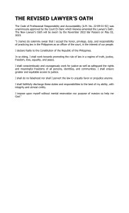 Revised Lawyer's Oath - Philippines