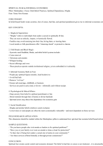 Spiritual Fear & Informal Economies in South Asia