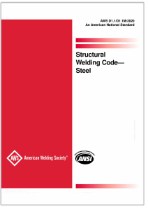 AWS D1.1 Structural Welding Code - Steel