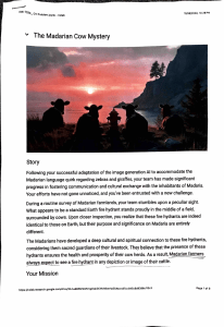 AI Image Generation: Madarian Cow Mystery CV Problem