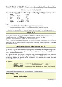 C++ LIST(D) Implementation: Programming Exercise for University