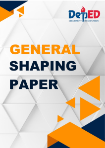 MATATAG Curriculum Shaping Paper | DepEd Philippines