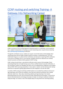 CCNP Routing & Switching Training: A Networking Career Gateway