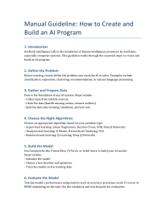 AI Program Creation Guide: Steps & Algorithms