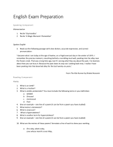 English Exam Prep: Speaking, Reading, Writing