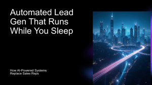 AI-Powered Lead Generation: Automate Sales Outreach