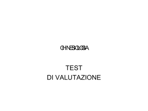 Test di Valutazione Kinesiologia: Deviazione Posturale e Test Muscolare