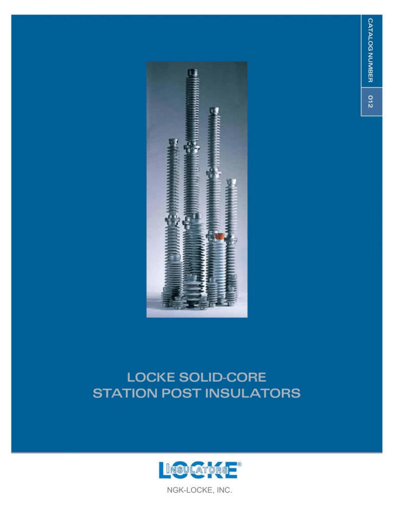 Locke SolidCore Station Post Insulators Catalog