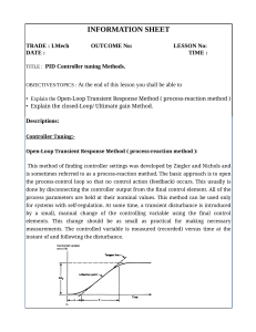 PID Controller Tuning: Open-Loop & Closed-Loop Methods Explained