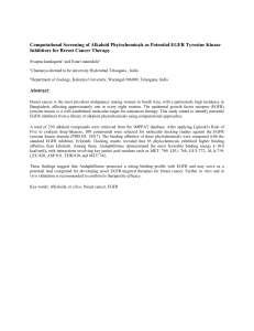 EGFR Inhibitors: Alkaloid Phytochemicals for Breast Cancer