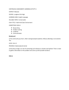 English Learning Activity: Environment & Teenage Pregnancy