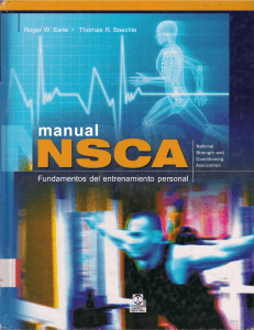 Manual NSCA: Fundamentos del Entrenamiento Personal