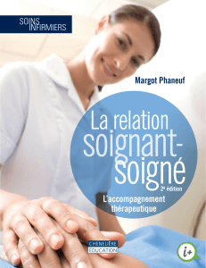 Soins infirmiers : Manuel d'accompagnement th&eacute;rapeutique