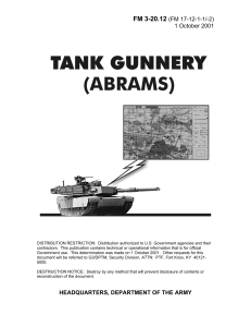 Abrams Tank Gunnery: FM 3-20.12 - Operations & Techniques