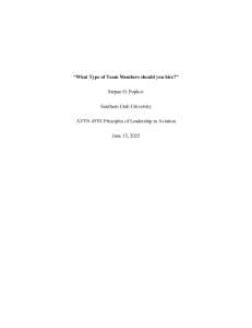 Hiring Aviation Team Members: Key Traits & Interview Questions