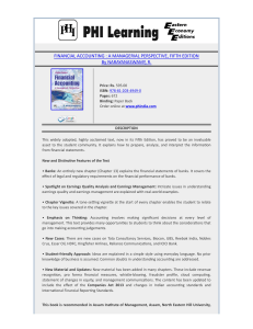 Financial Accounting: A Managerial Perspective, 5th Ed.