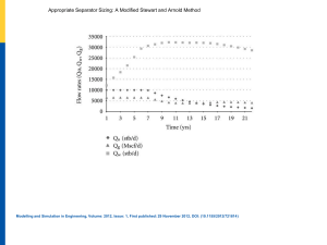 Separator Sizing: Modified Stewart & Arnold Method