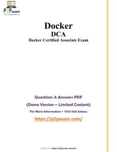 Docker DCA Exam Questions & Answers (Demo)