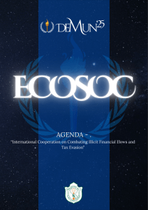 Combating Illicit Financial Flows: ECOSOC Background Guide