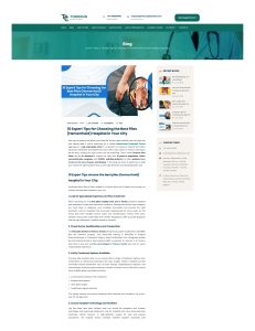 Choosing the Best Piles Hospital: 10 Expert Tips