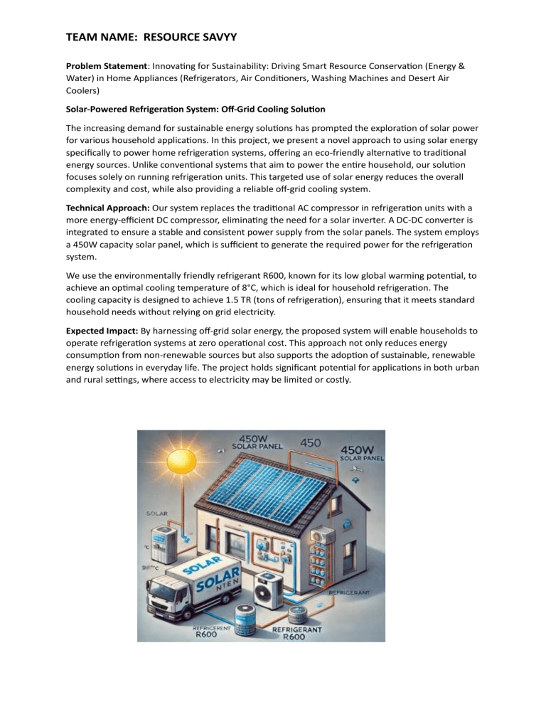 Solar Powered Off Grid Refrigeration Sustainable Home Cooling Solution Photo Inspiration