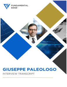 Giuseppe Paleologo Interview: Factor Investing & Quant Finance Insights