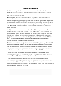 Gra&ccedil;a Escandalosa: Um Devocional sobre os Atributos de Deus