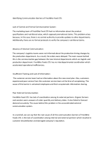 FreshBite Food LTD: Communication Barriers Analysis