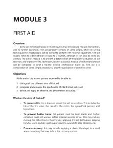 First Aid Basics: ABCs, Recovery Position, Snakebites