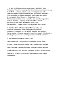 Media Bias & Ethics: Exam Questions and Answers