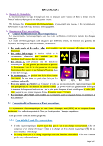 Rayonnement & &Eacute;lectromagn&eacute;tisme: Notes de cours