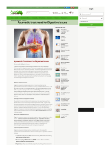 Ayurvedic Treatment for Digestive Issues | Ayur Healthcare
