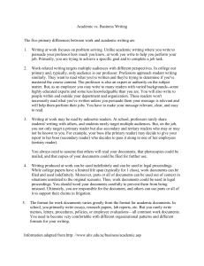 Academic vs. Business Writing: 5 Key Differences