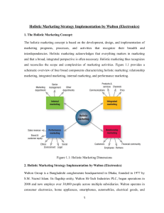 Walton Electronics: Holistic Marketing Strategy Case Study