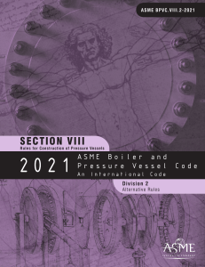ASME BPVC.VIII.2-2021: Pressure Vessel Construction Alternative Rules