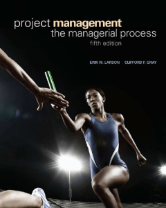 Project Management: The Managerial Process - Textbook