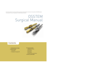 OSSTEM Implant Surgical Manual: Procedures & Kits for Dental Professionals