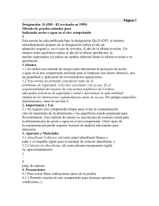 D4285 - Prueba de Aceite/Agua en Aire Comprimido