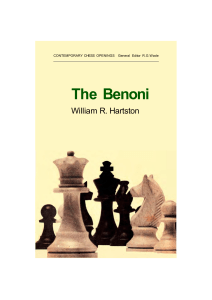 The Benoni: Chess Opening Strategy by Hartston