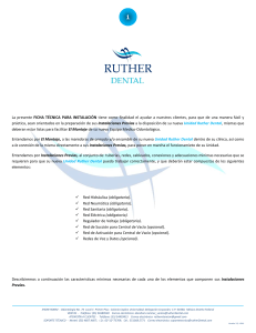 Ficha Técnica de Instalación Unidad Dental Ruther
