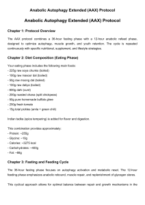 AAX Protocol: Anabolic Autophagy Extended for Muscle Growth